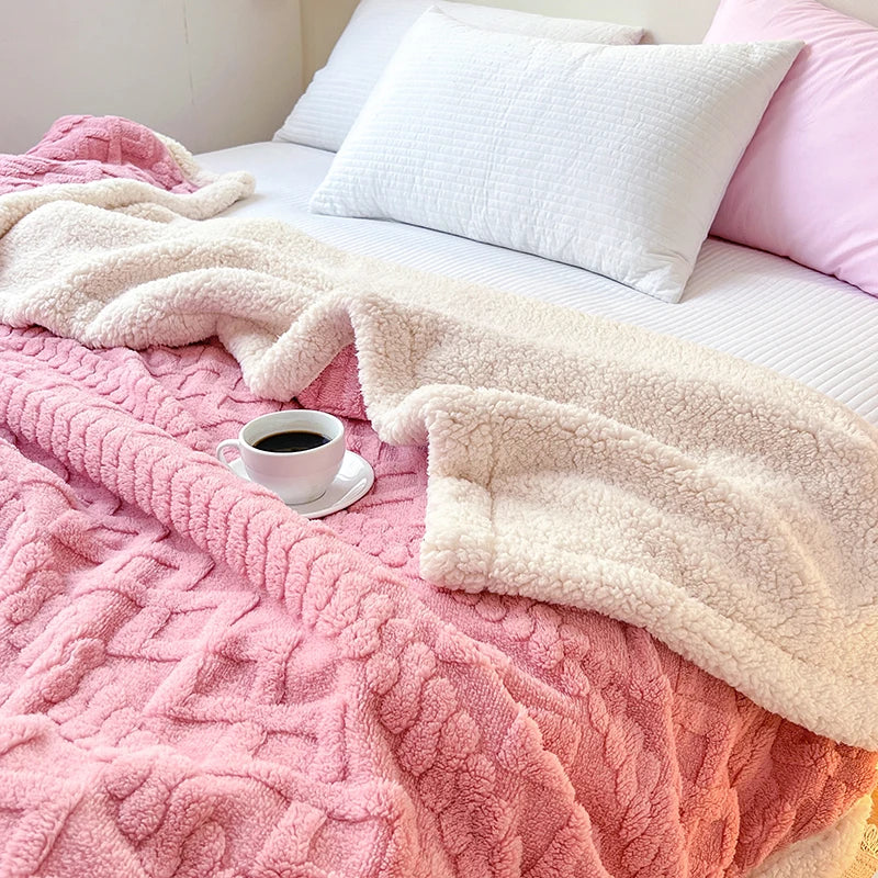 Super Soft Throwd -deken Premium Silky Flanel Fleece 3D Geroold lichtgewicht beddeken het hele seizoen gebruik