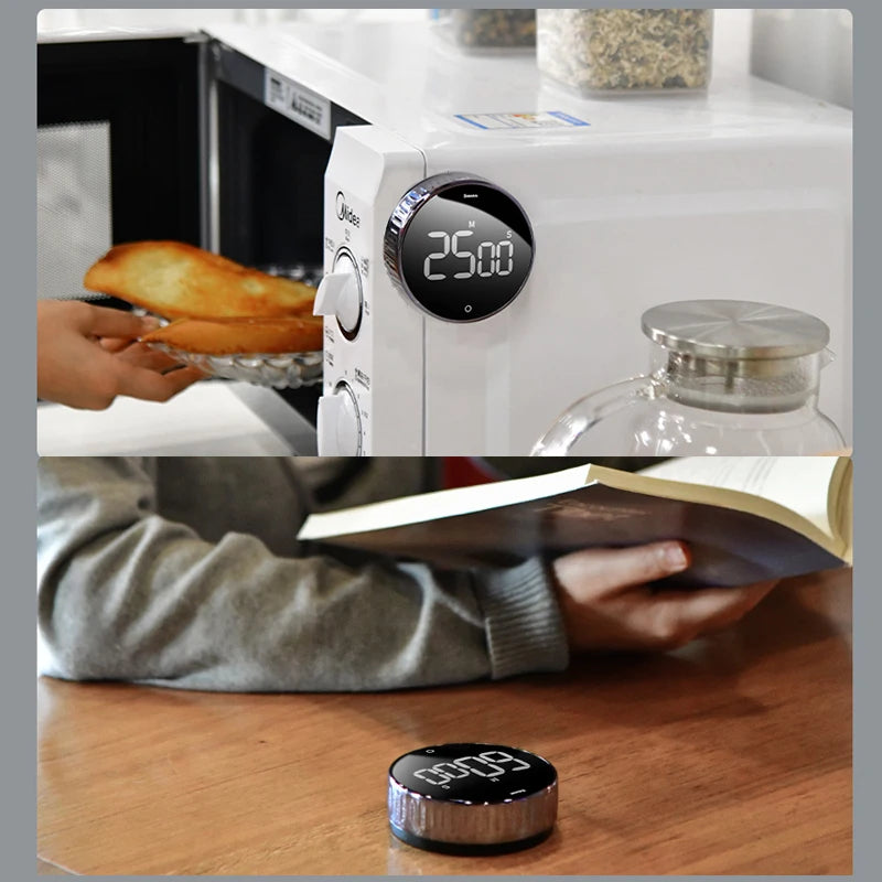 Baseus Magnetic Kitchen Timer Timer Digital Timer Countdown Clock alarmă Mecanică Gătit Cronometru Gătit Duș Studiu Stopwatch