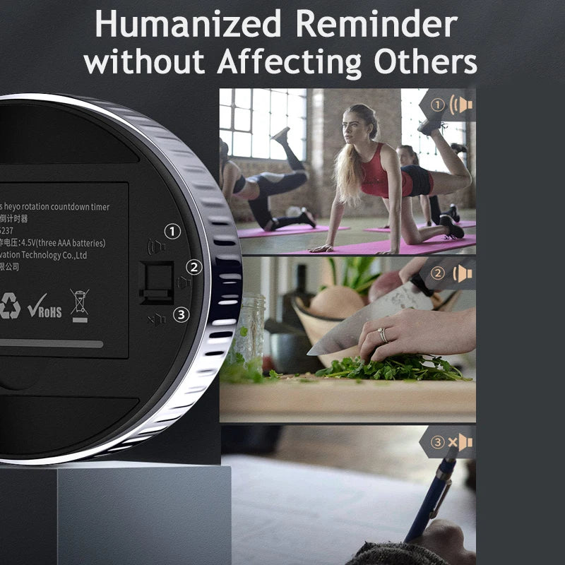 Baseus Magnetic Kitchen Timer Timer Digital Timer Countdown Clock alarmă Mecanică Gătit Cronometru Gătit Duș Studiu Stopwatch