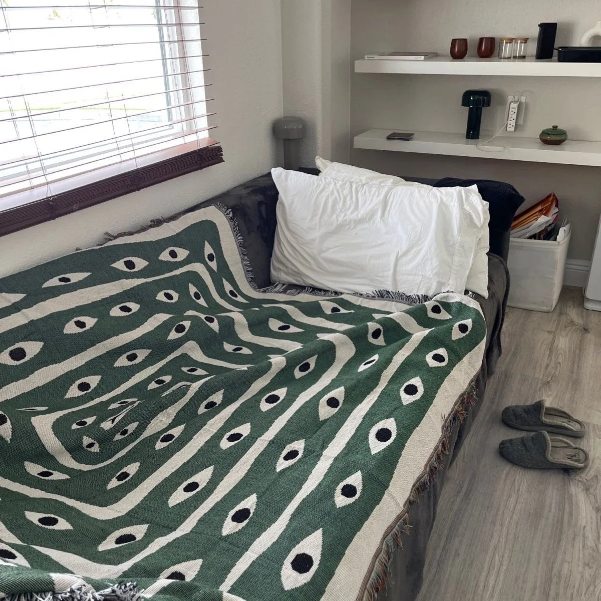 Textiel stad ins oog slang gooi deken woning decor tapijt muur hangende buitenkamping picknickmat strand mat 125x150 cm