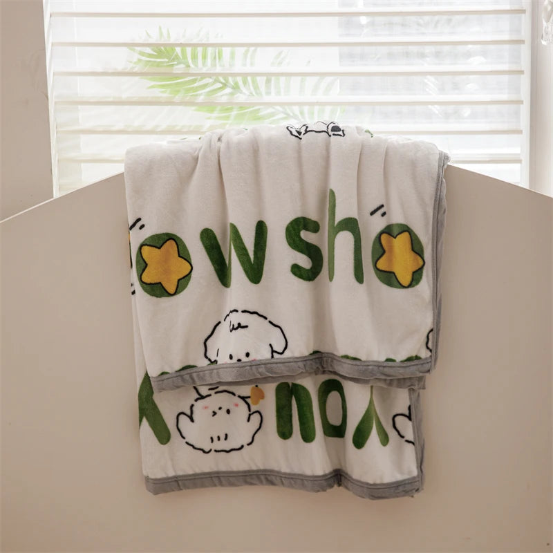 Yanyangtian Winter herfst Warm Plaid Deken pluche warmte comfortabele sprei op het bed Soda beddeksel voor kinderen 150 230