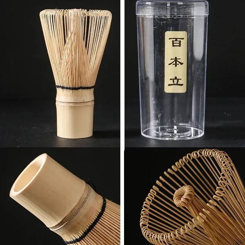 4pcs 7 PCS/set Japonese Matcha Blender Set Bambú Bambas de bambú Matcha Cuchilla Tea Tea Tea Set Beverage Shop Tea Tea Tea Tray