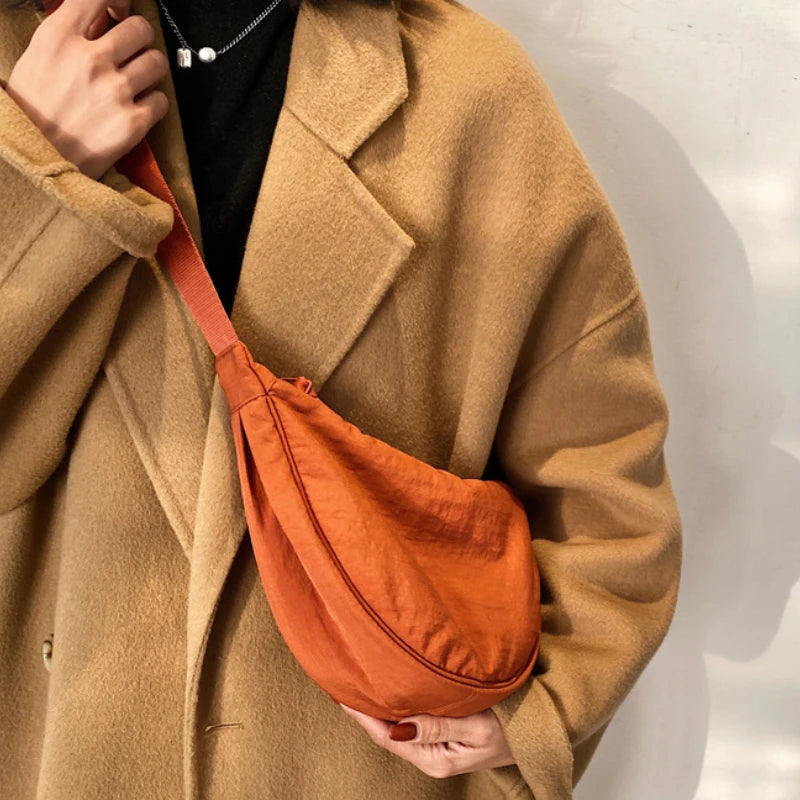Gadījuma neilona hobos crossbody soma sieviešu dizaineru plecu maisiņiem.