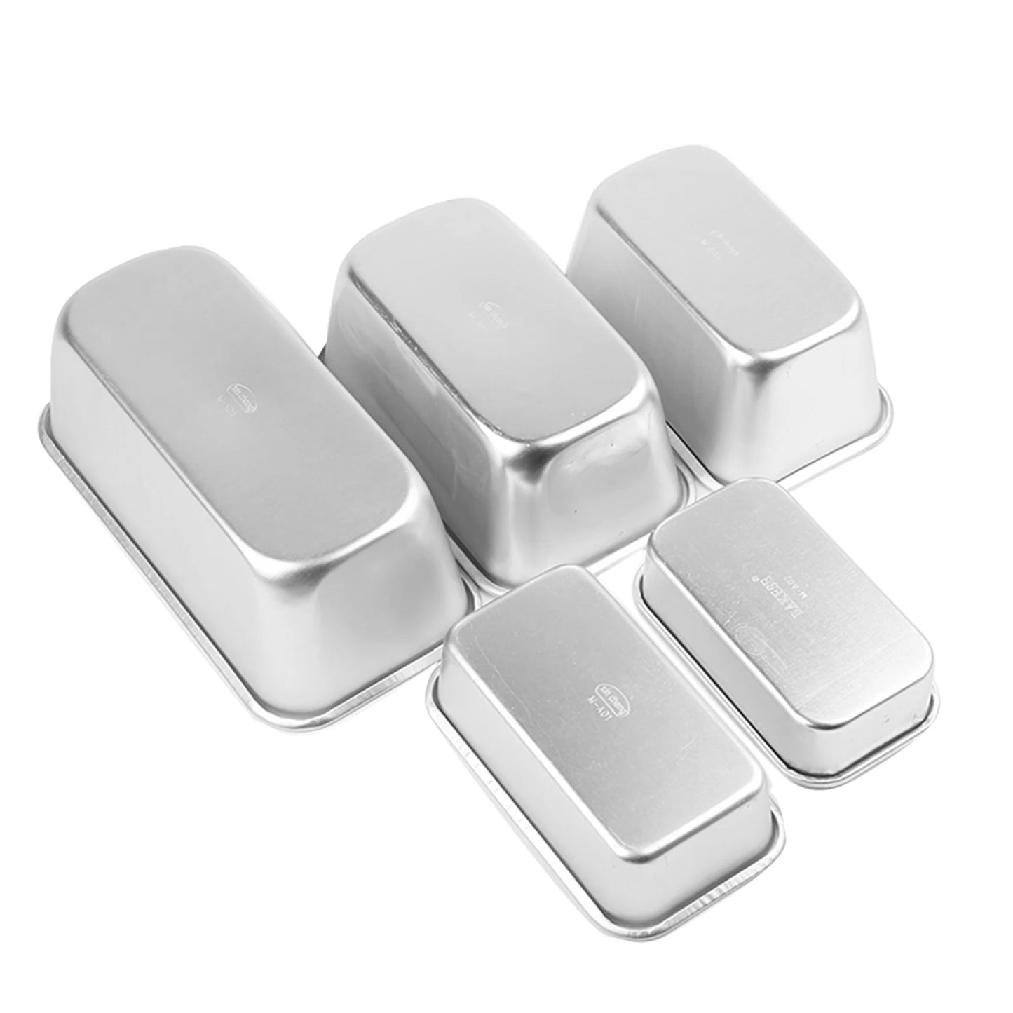 12-20cm rektangel kakeform aluminium legering brød dessert mold non-stick diy kake bakeware brownie mold for kjøkkenbaking