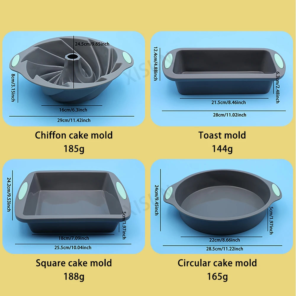 Panno di silicone resistente al calore Muffin Donut Donut Calza da forno da forno da forno da forno silicone set di torte set di torte silicone set