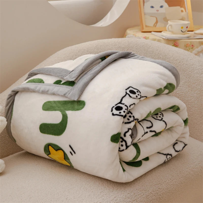 Yanyangtian Winter herfst Warm Plaid Deken pluche warmte comfortabele sprei op het bed Soda beddeksel voor kinderen 150 230