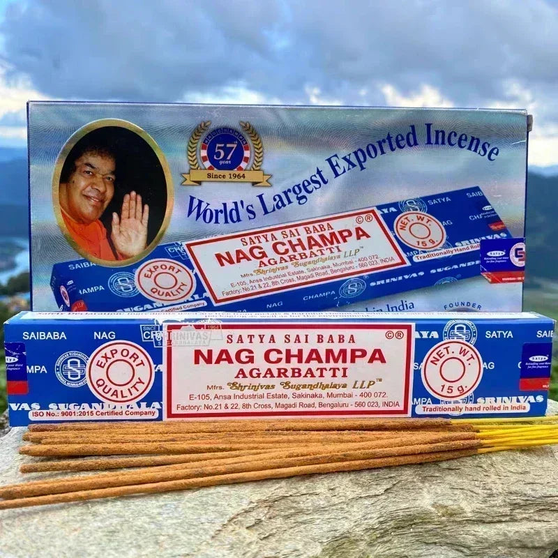 Collezione di incenso indiano 5box Nag Champa Sticchi fatti a mano con sei gusti che rinfrescano gli aromi medicinali per la meditazione domestica