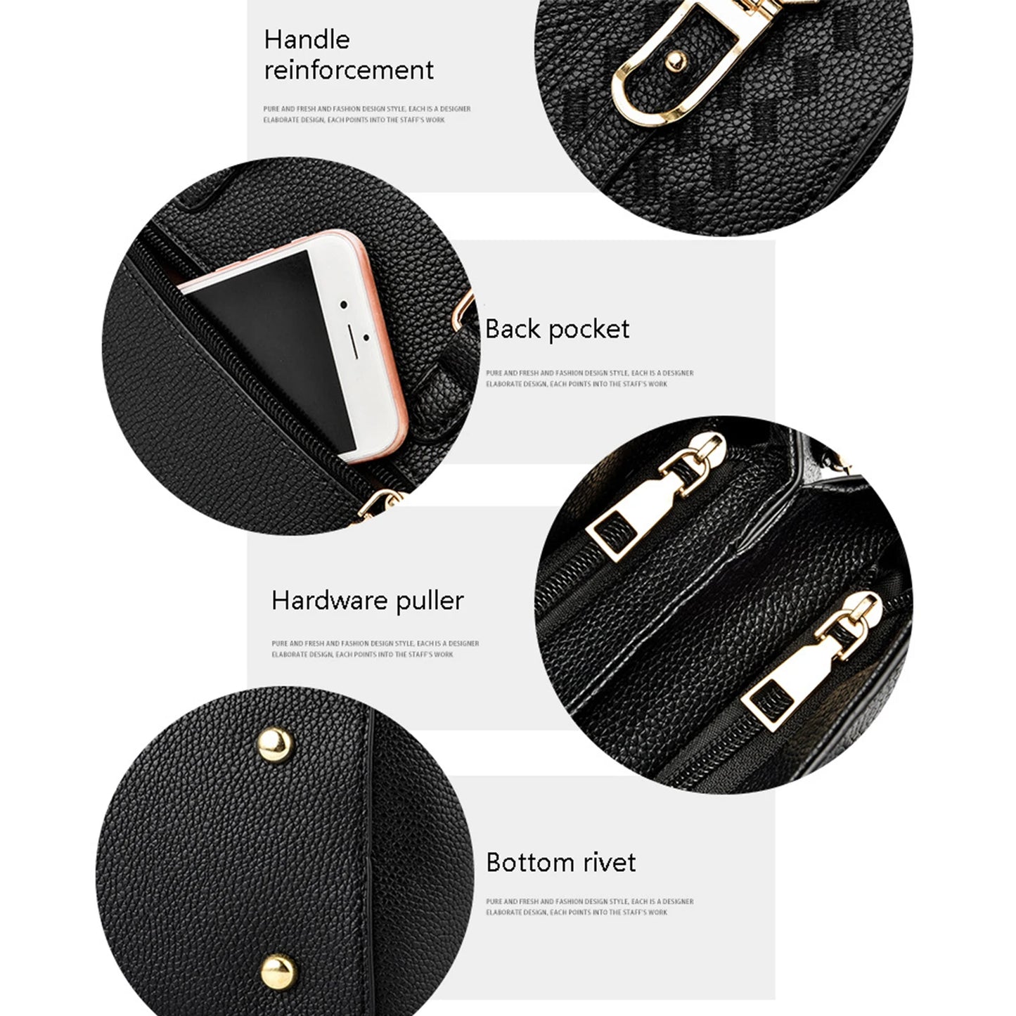 Nuevo hilo de bordado de la moda de los bolsos para mujeres con bola de pelo de la bola de pelo grande capacidad de hombro bolso de viaje 01 01