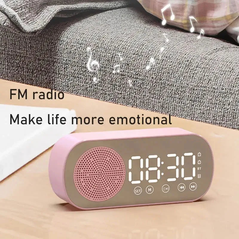 ALAREIRO DIGITAL RECLEMENTO DE ALTO BLUETOOTH SUPORTE TF FM RADIO BASS Bass Subwoofer Boombox Desktop Music Player Player
