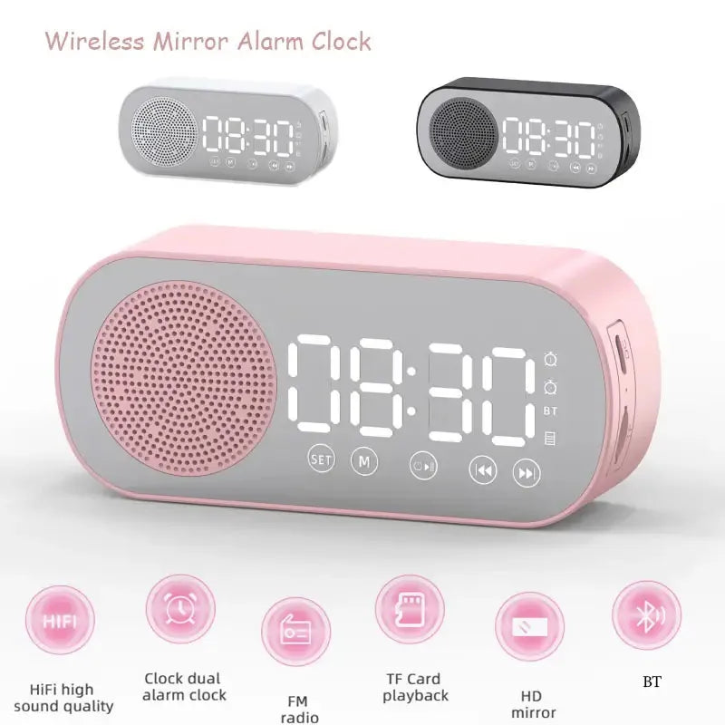 ALAREIRO DIGITAL RECLEMENTO DE ALTO BLUETOOTH SUPORTE TF FM RADIO BASS Bass Subwoofer Boombox Desktop Music Player Player