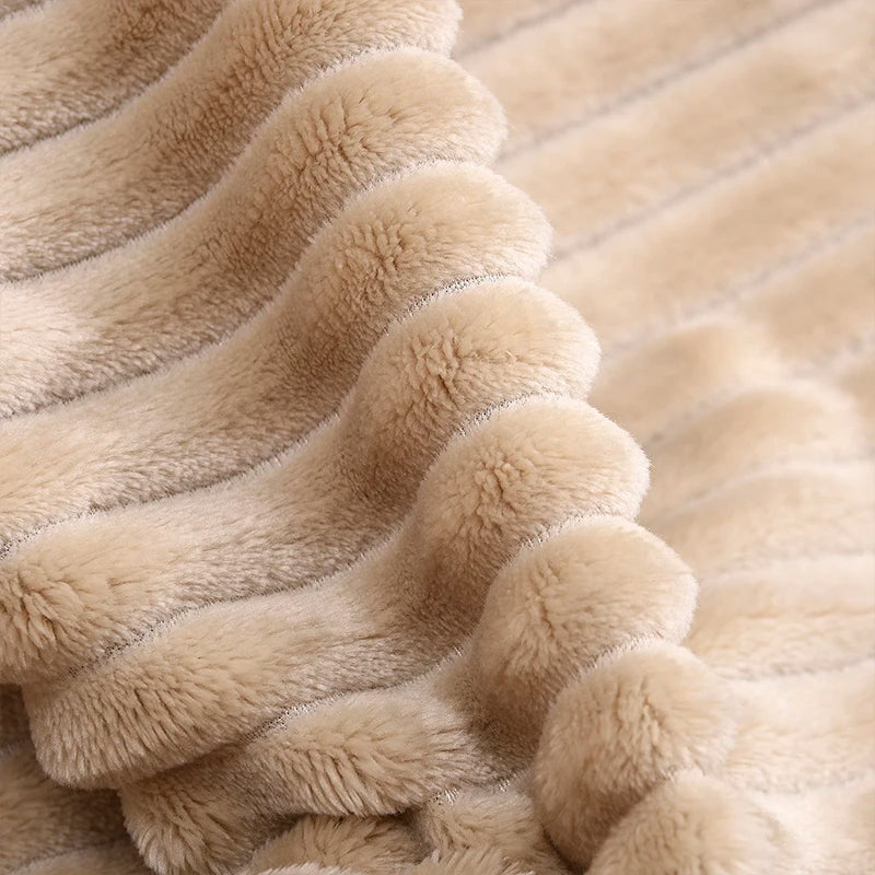 Winterflanellen dekens voor bedden massief koraal fleece faux furworp deksel bankdeksel deksel zachte donzige geruite dekens