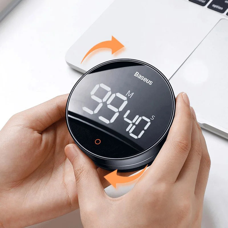 Baseus Magnetic Kitchen Timer Timer Digital Timer Countdown Clock alarmă Mecanică Gătit Cronometru Gătit Duș Studiu Stopwatch