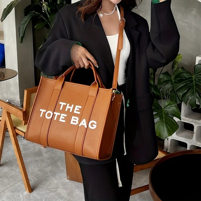 Tote taška pro ženy, trendy kožená kabelka, kabelka s horní držadlem, příležitostná taška Crossbody