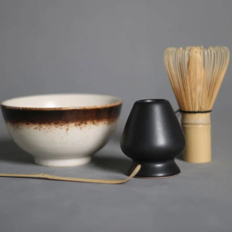 3/4 pezzi di casa per la casa fatti a mano e facile da tè motcha attrezzi kit ciotola wwisk calip gallia cerimonia tradizionale accessori giapponesi tradizionali