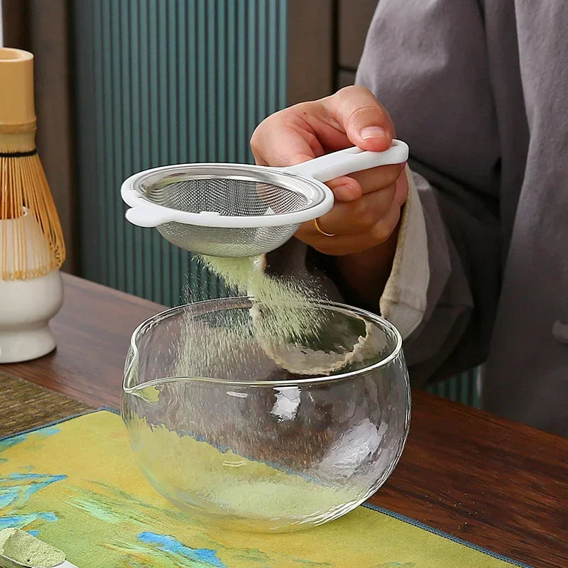 3/4PCS Matcha tējas komplekts bambusa slotiņu Scoop Glass Matcha Bowl tradicionālie iekštelpu izgatavoti tējas pagatavošanas rīki