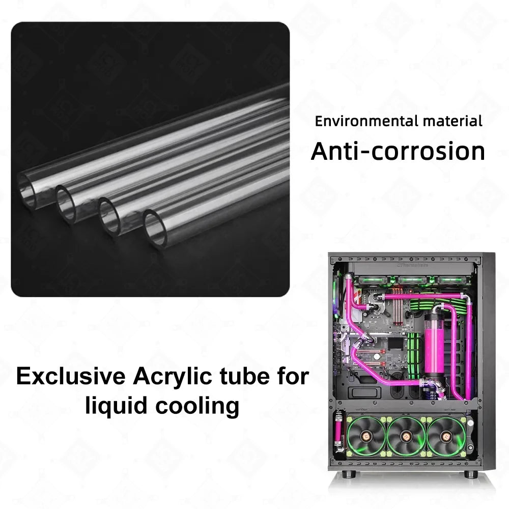 6/8 / 10pcs 50Cm Acrylic Tube Hierschte od12 / 14 / 16mm Transferrans Hard Pipma Waasser Cooler Killmeim Mod