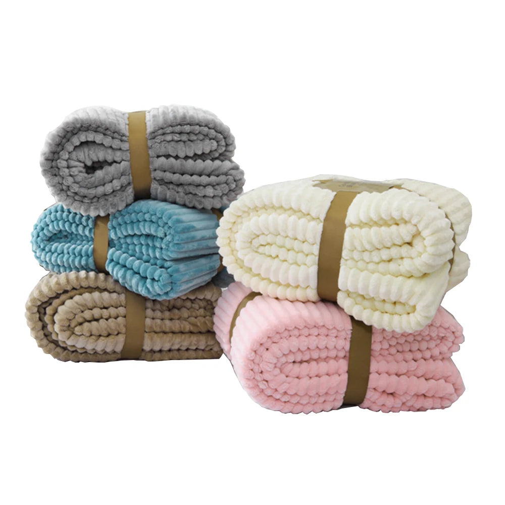 Winterflanellen dekens voor bedden massief koraal fleece faux furworp deksel bankdeksel deksel zachte donzige geruite dekens