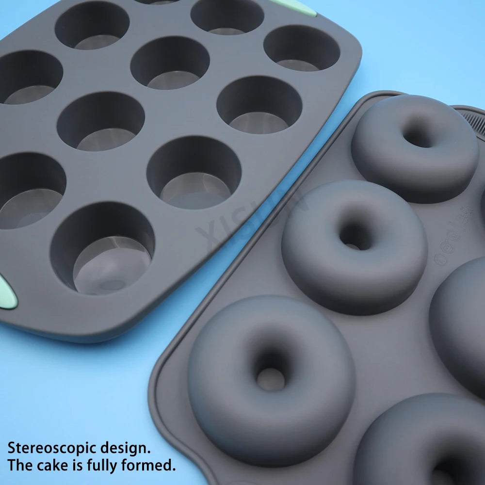 Panno di silicone resistente al calore Muffin Donut Donut Calza da forno da forno da forno da forno silicone set di torte set di torte silicone set