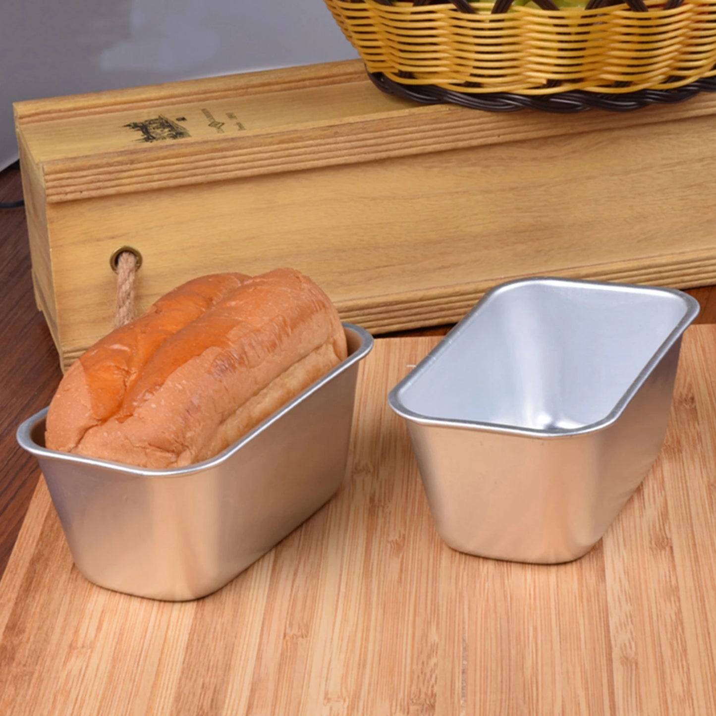 12-20cm rektangel kakeform aluminium legering brød dessert mold non-stick diy kake bakeware brownie mold for kjøkkenbaking