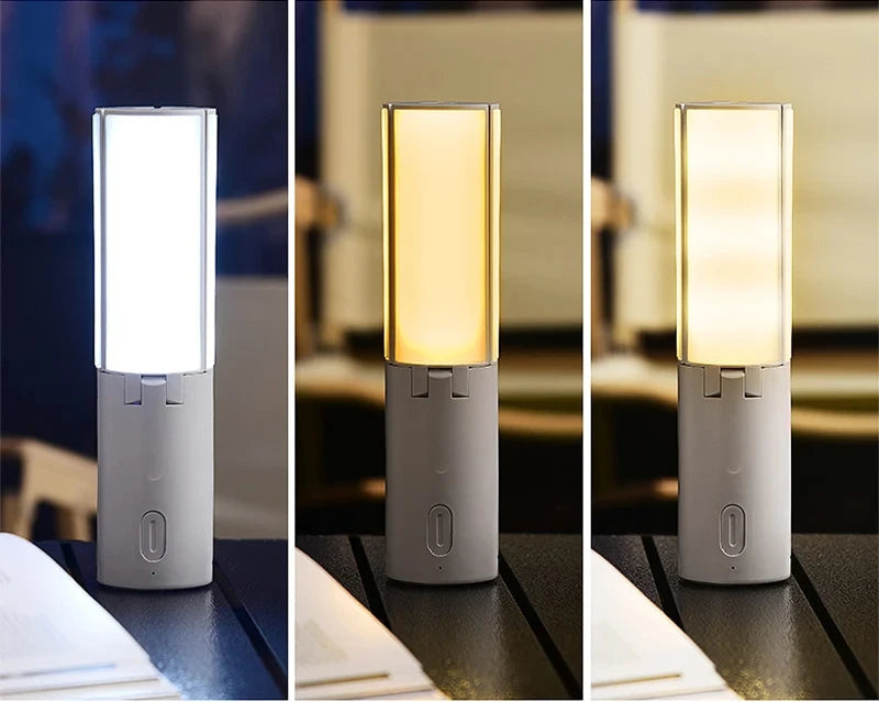 Ausklappen Outdoor Camping portable opluedbar héich Kapazitéit Noutlamplamphlight Haithaft hänkend Liichtmann