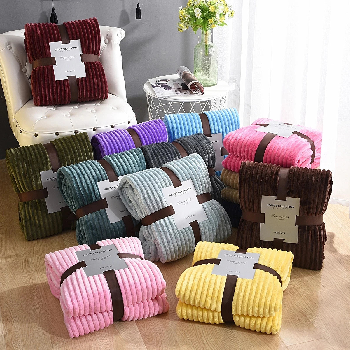 Winterflanellen dekens voor bedden massief koraal fleece faux furworp deksel bankdeksel deksel zachte donzige geruite dekens