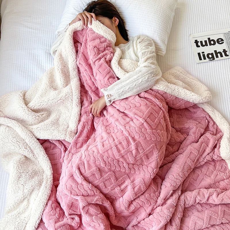 Super Soft Throwd -deken Premium Silky Flanel Fleece 3D Geroold lichtgewicht beddeken het hele seizoen gebruik