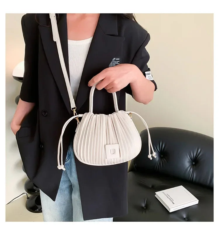 Modes zīmola dizains Crossbody soma sievietēm 2024 luksusa vintage plecu rokassomu sieviešu somas maisa ikdienas pu ādas kausa maisiņš