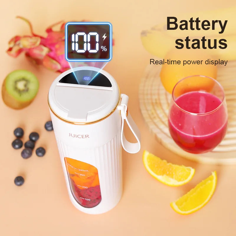 Juicer Cup Wireless Charging Small Portable High Quality Macaron Color Juice Cup Home Multifonctional Automatic Fruit Blender