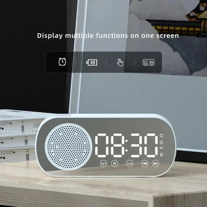 ALAREIRO DIGITAL RECLEMENTO DE ALTO BLUETOOTH SUPORTE TF FM RADIO BASS Bass Subwoofer Boombox Desktop Music Player Player
