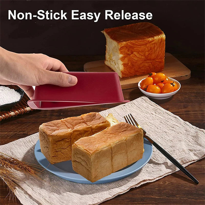 1 st Mini Toast Silicone Mold Rectangular Cake Pan Cheese Cake Mold Bake Mold Bread Baking Tray