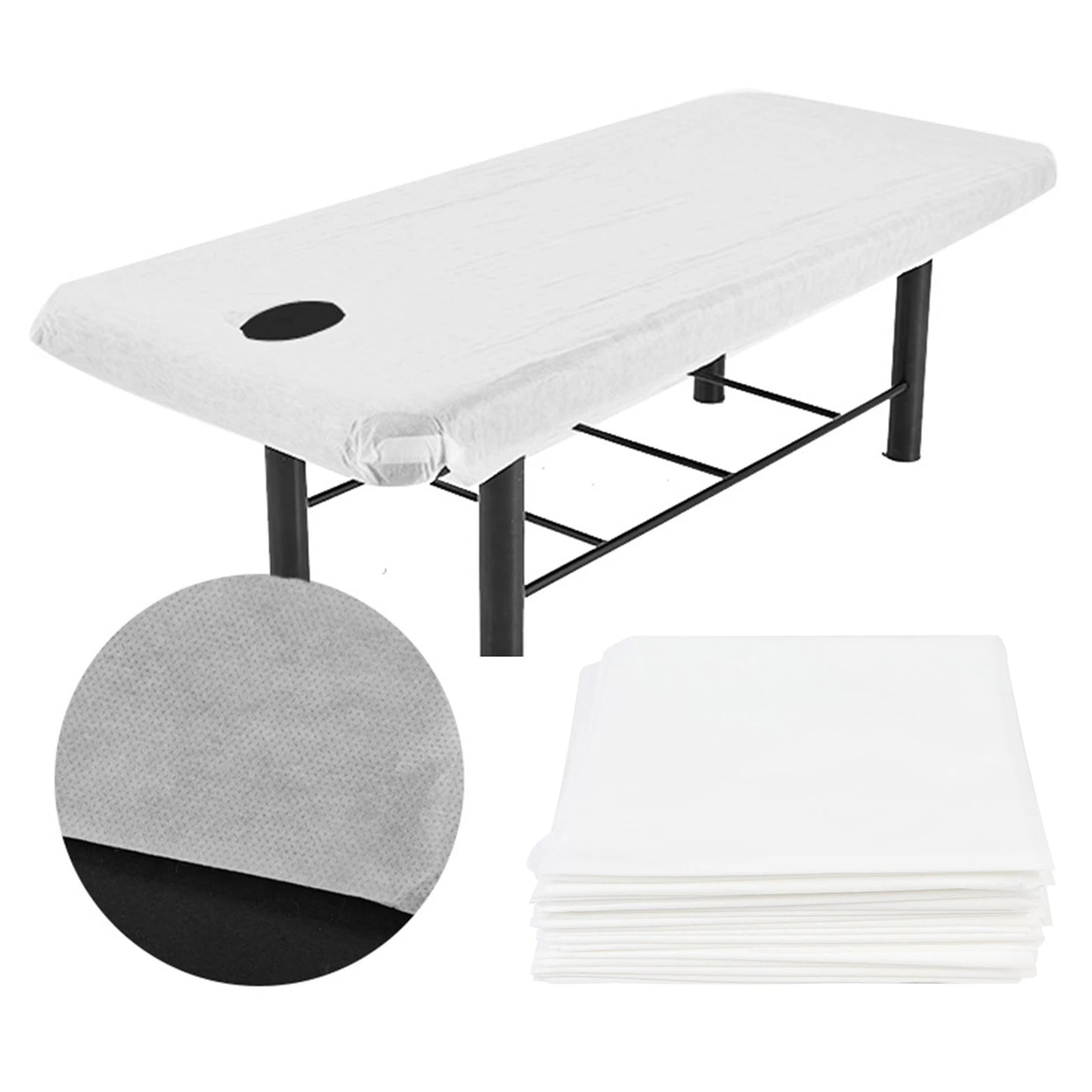 10pcs 110x215 cm Fogli usa e getta Copertina per massaggio di viaggio Business Bed Spa non tessuto Supon Salon Travel Tattoo traspirato