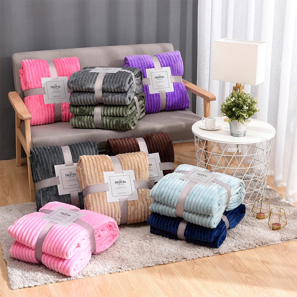 Winterflanellen dekens voor bedden massief koraal fleece faux furworp deksel bankdeksel deksel zachte donzige geruite dekens