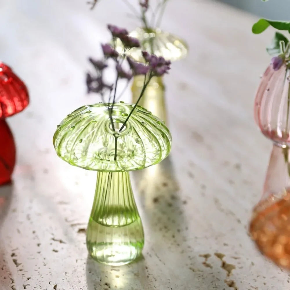 Kreativní houba skleněná váza rostlina hydroponická terární umělecká rostlina Hydroponická stolní váza skleněná řemesla Diy Aromaterapie láhev