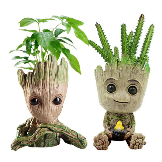 Északi dekoratív váza otthoni irodai tároló toll tartó anime figurák asztali díszek groot virág edények kerti edények ültetvények ajándék