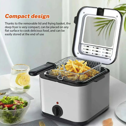 220 V Electric Fryer Fryer 2,5 litri francese olio da forno da forno caldo pollo fritto grill cottura cucina regolabile cucina cucina