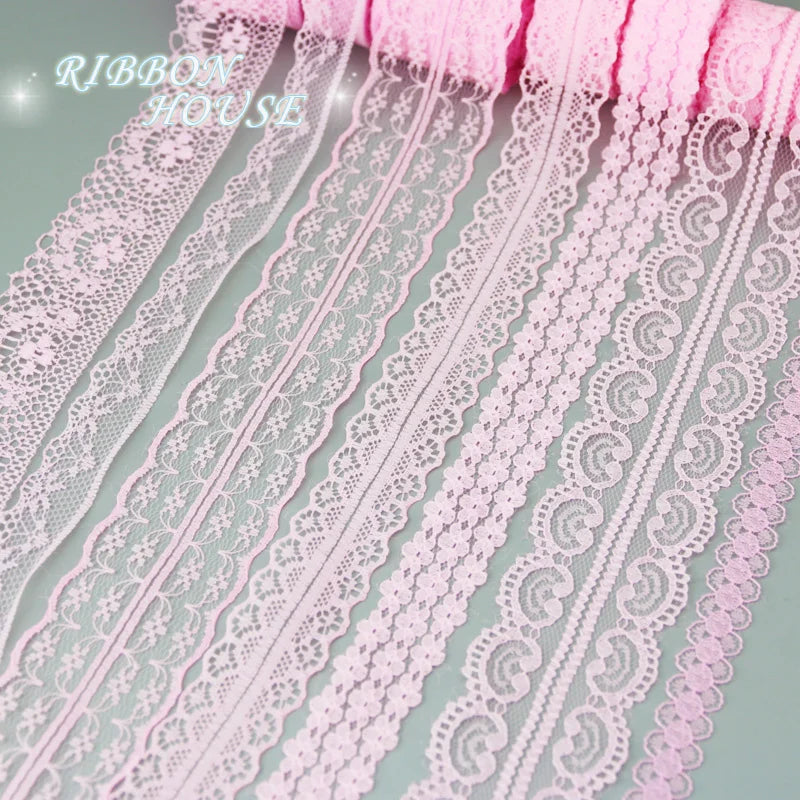 (10 krajkových/lot) bílá textilie Webbing Dekorace Krásné dárkové balicí materiál Stužky mix