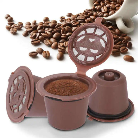 3pcs reusable Kaffisdëschkapselenfilter refuséiert Kapselen Capselen Tempo fit fir Kapsel Kaffi Maschinn Accessoiren