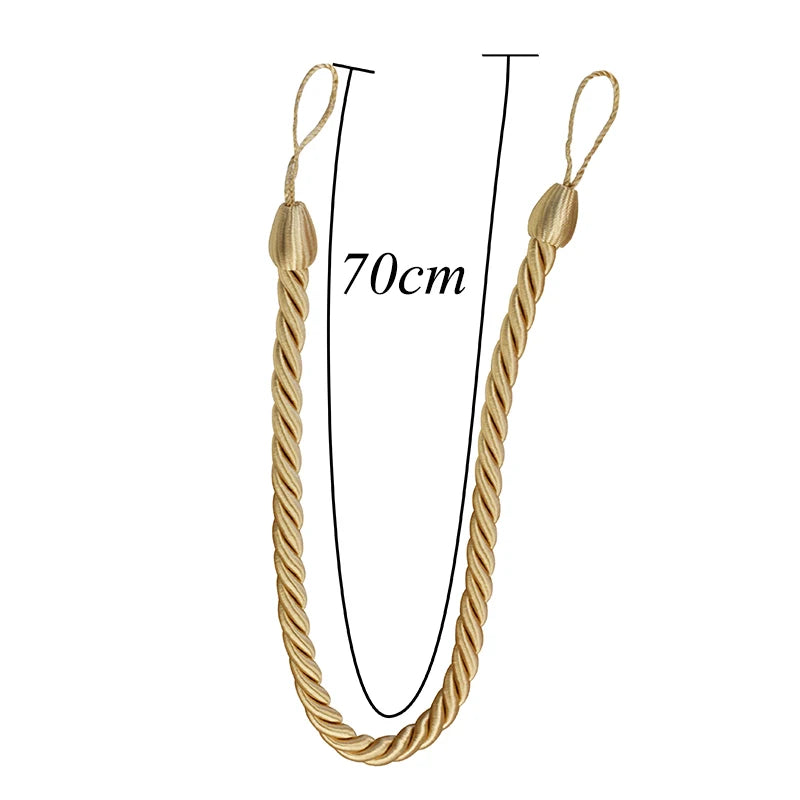 1pc handgemaachte Weave Curta Tieback Gold Curta Holder Clip Buckle Roppel Home Facility Accessoiren Accessoiren