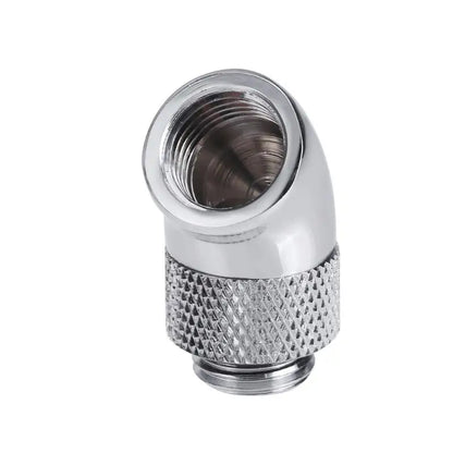 G1/4 Screw Thread 45 Degree Elbow Rotation Brass Adapter Connector Fitting PC Computer Water Cooling System Accessories