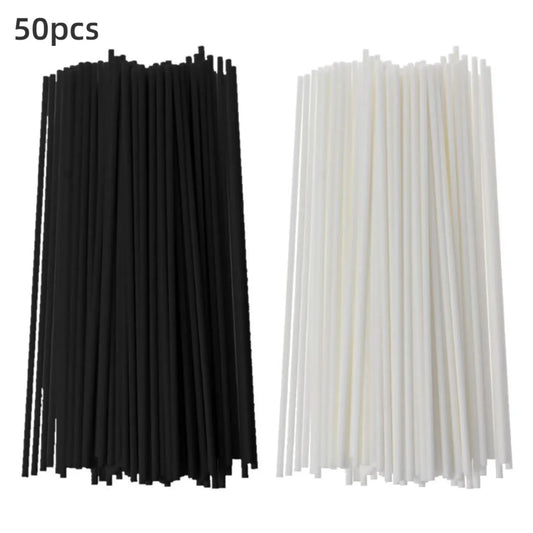 50pcs Fiber Sticks diffuser aromatherapie volatile Staang fir Heembefeeschtend Diffusor Diishode