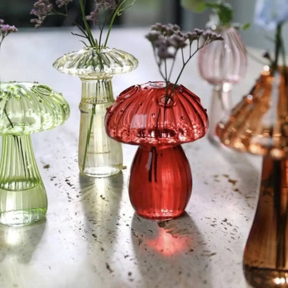 Kreativní houba skleněná váza rostlina hydroponická terární umělecká rostlina Hydroponická stolní váza skleněná řemesla Diy Aromaterapie láhev