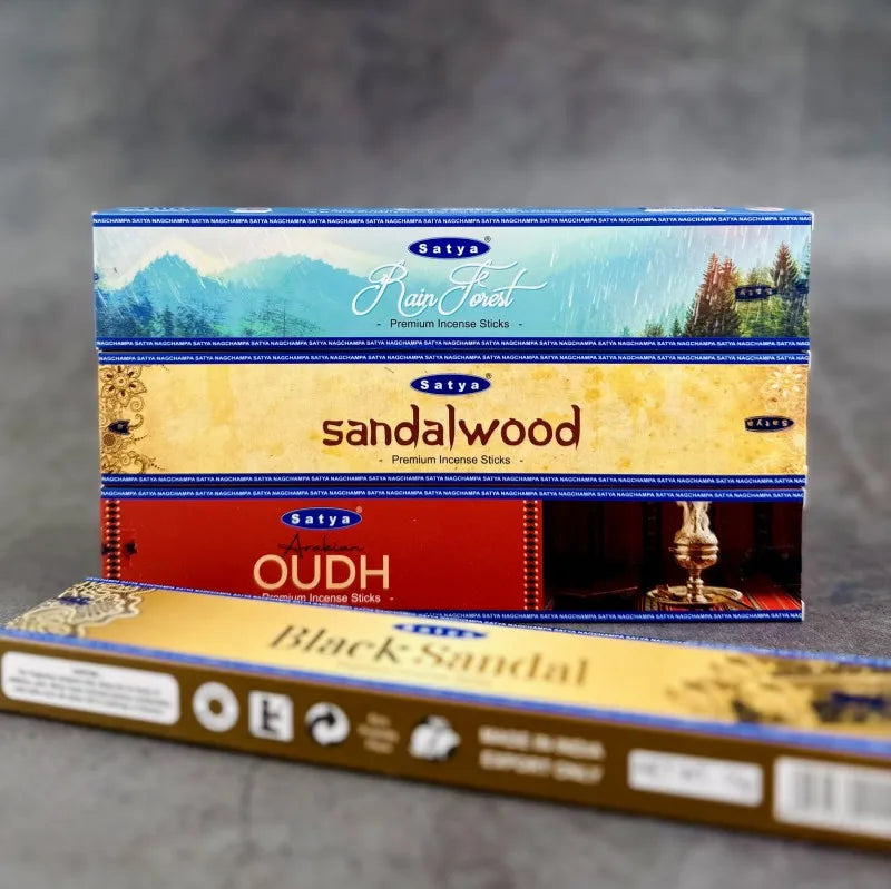 Collezione di incenso indiano 5box Nag Champa Sticchi fatti a mano con sei gusti che rinfrescano gli aromi medicinali per la meditazione domestica