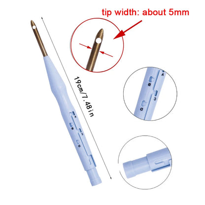 Magic broderi Punch Needle Pen Kit Cross Stitching Tool Set Weaving Tool Carpet Sticking Sewing Tool för DIY Sy Craft Art