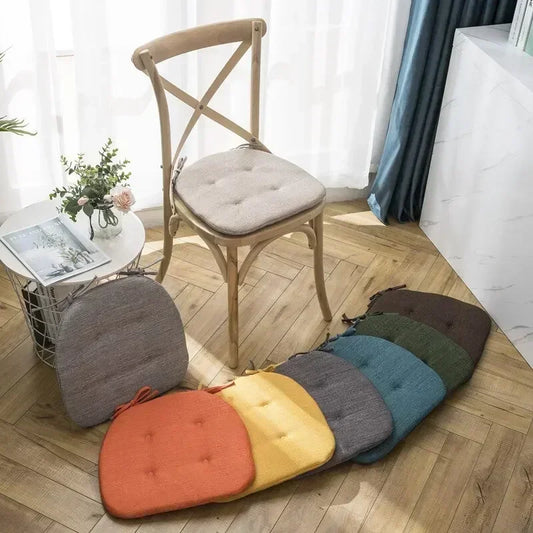 CHAIR KUSHIOUN MAT RIGPS Multi-Faarf Iesszëmmerzëmmer Këssen fir Iessgiedere Schwammkamme Sëtzkaartfaart Séisswueren