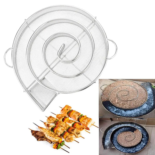 Mini BBQ Grill losos slanina ryba domácí kuřák generátor dřevěné štěpky ocelový gril gril bqq trouba deska pečení sporáky masové nářadí