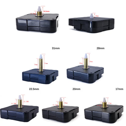 Relógio de parede DIY Peças de movimento de reposição Reparo tempo Montagem Motor de relógio 20 mm espessura máxima de discagem