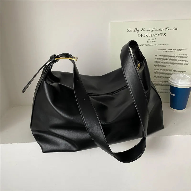 Vintage Këssen Design Pu Lieder Boston Handbag fir Fraen Casual Koraphust Crossbody Poschen Moudeschaker Tuten