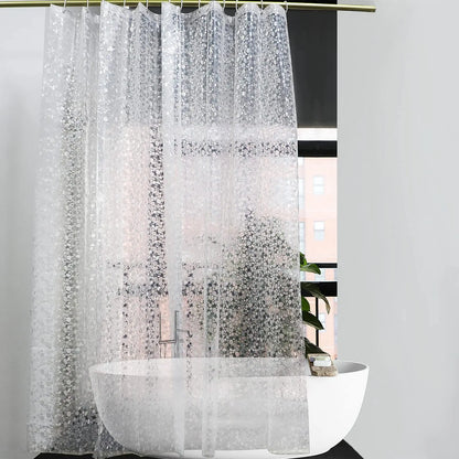 Rideau de douche Peva Pebble Ligne de baignoire étanche à la baignoire imperméable couvercle de bain pavée de salle de bain rideaux de bain