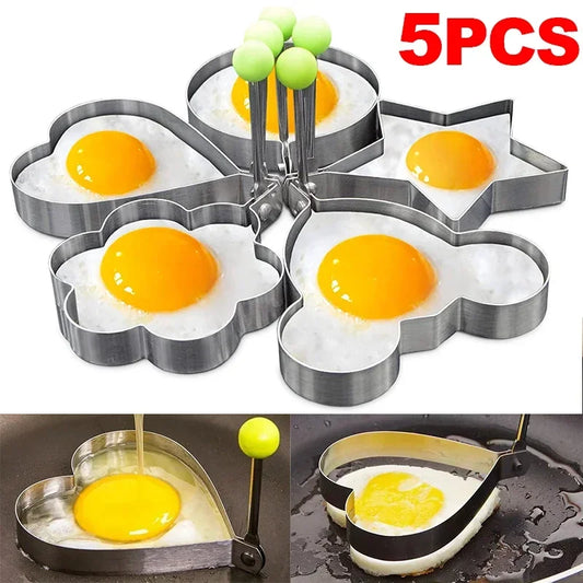 Nuevo molde de huevo frito de acero inoxidable fabricante de panqueques de huevo desayuno para horno para hornear herramientas de cocina accesorios de cocina gadget
