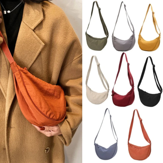 Příležitostná taška nylon hobos crossbody pro ženy návrhářské ramenní tašky Velká kapacita Tote Lady Travel Shopper Taška ženské peněženky 2024